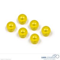 Bolmagneten Extra Sterk 15mm geel