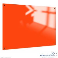 Whiteboard Glas Solid Bright Orange 100x150 cm